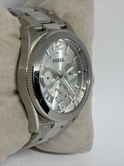 Shop Authentic Fossil Boyfriend Multifunction Silver Dial Silver Steel Strap Watch for Women - ES3883 - Luxxuri