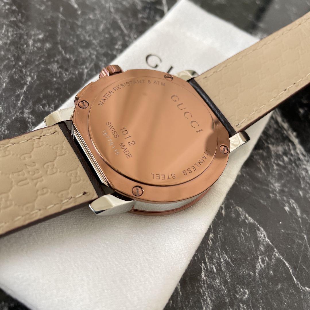  Shop Authentic Gucci G Chrono Black Dial Brown Leather Strap Watch For Men - YA101202 - Luxxuri