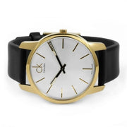 Shop Authentic Calvin Klein City Silver Dial Black Leather Strap Watch For Men - K2G21520 - Luxxuri