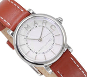  Shop Authentic Marc Jacobs Roxy Silver Dial Brown Leather Strap Watch for Women - MJ1572 - Luxxuri