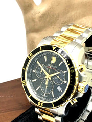  Shop Authentic Movado Series 800 Chronograph Black Dial Two Tone Steel Strap Watch For Men - 2600146 - Luxxuri