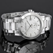  Shop Authentic Burberry The City Silver Dial Silver Steel Strap Watch for Men - BU9900 - Luxxuri