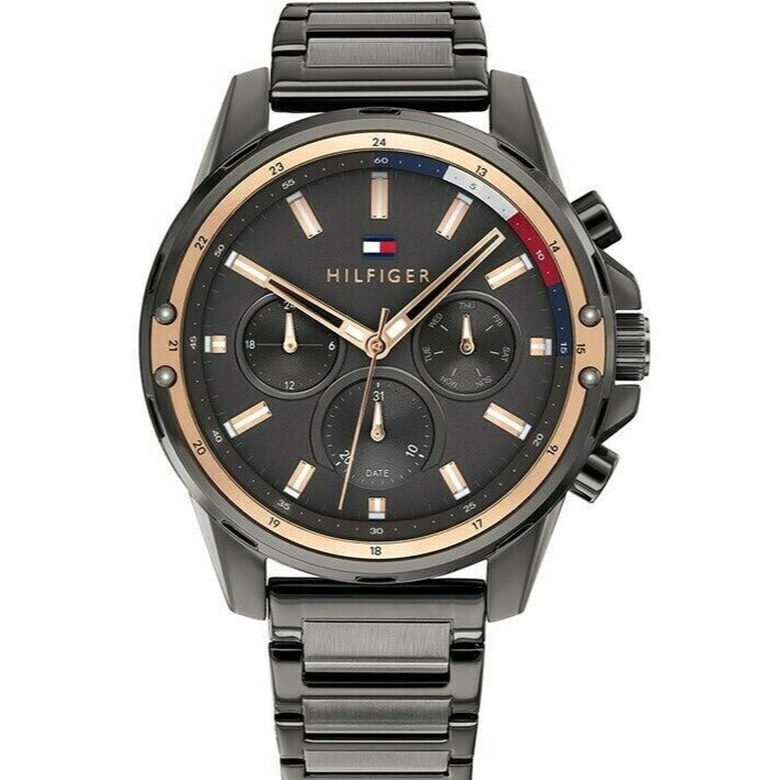  Shop Authentic Tommy Hilfiger Mason Grey Dial Grey Steel Strap Watch for Men - 1791790 - Luxxuri