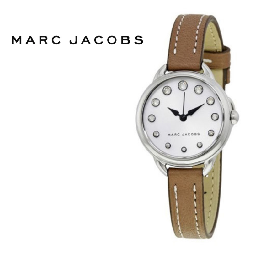  Shop Authentic Marc Jacobs Betty White Dial Brown Leather Strap Watch for Women - MJ1480 - Luxxuri