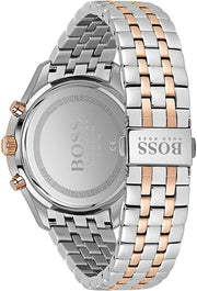  Shop Authentic Hugo Boss Associate Chronograph Black Dial Two Tone Steel Strap Watch for Men - 1513840 - Luxxuri