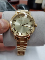  Shop Authentic Michael Kors Norie Gold Dial Gold Steel Strap Watch for Women - MK3560 - Luxxuri