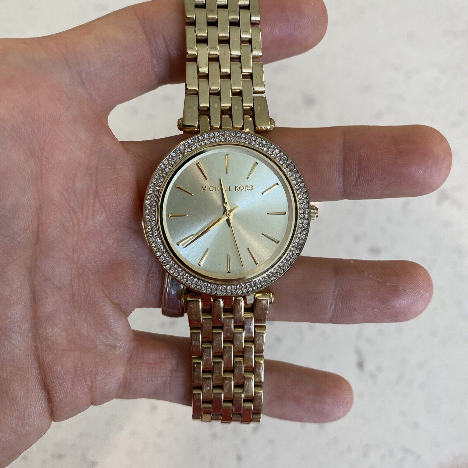  Shop Authentic Michael Kors Darci Gold Dial Gold Steel Strap Watch for Women - MK4325 - Luxxuri