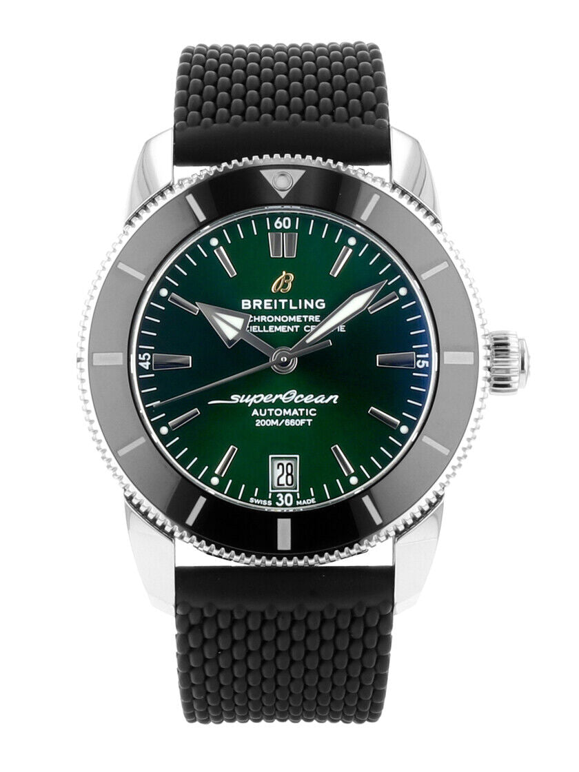  Shop Authentic Breitling Superocean Heritage B20 Automatic 42 Green Dial Black Mesh Bracelet Watch for Women - AB2010121L1S1 - Luxxuri