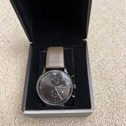 Emporio Armani Retro Chronograph Brown Dial Brown Leather Strap Watch for Men  - AR1932