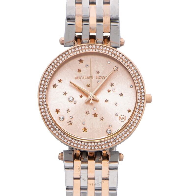  Shop Authentic Michael Kors Darci Rose Gold Dial Two Tone Steel Strap Watch for Women - MK3726 - Luxxuri