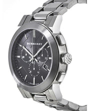  Shop Authentic Burberry The City Black Dial Silver Steel Strap Watch for Men - BU9351 - Luxxuri