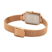  Shop Authentic Daniel Wellington Quadro Melrose White Dial Gold Mesh Strap Watch For Women - DW00100431 - Luxxuri