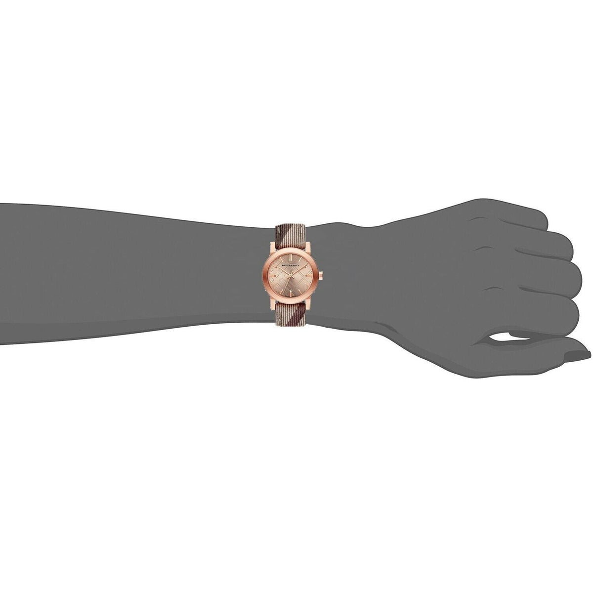  Shop Authentic Burberry The City Pink Dial Brown Leather Strap Watch for Women - BU9236 - Luxxuri