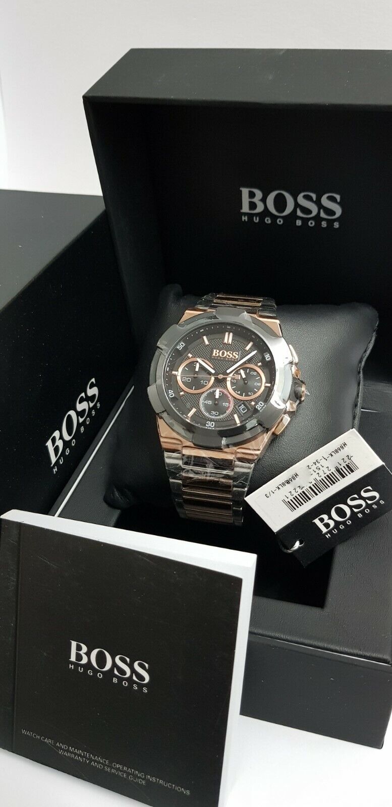  Shop Authentic Hugo Boss Supernova Black Dial Two Tone Steel Strap Watch for Men - 1513358 - Luxxuri