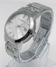  Shop Authentic Burberry The City Silver Dial Silver Steel Strap Watch for Men - BU9037 - Luxxuri