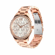  Shop Authentic Michael Kors Layton Three Hand Silver Dial Rose Gold Steel Strap Watch For Women - MK7297 - Luxxuri