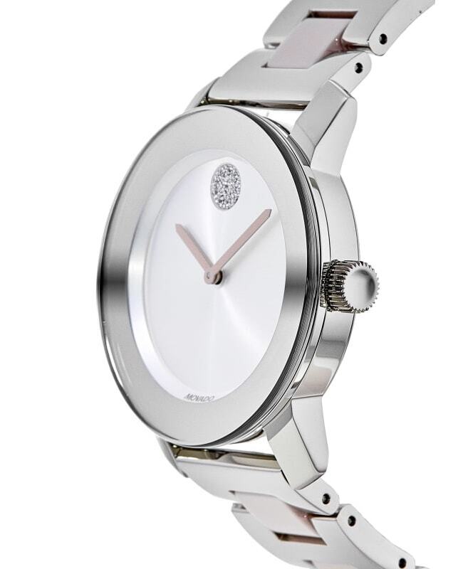  Shop Authentic Movado Bold Silver Dial Two Tone Steel Strap Watch for Women - 3600702 - Luxxuri