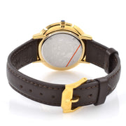  Shop Authentic Movado Ultra Slim Blue Dial Brown Leather Strap Watch For Women - 0607092 - Luxxuri