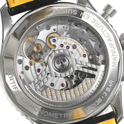  Shop Authentic Breitling Navitimer B01 Chronograph 43 Silver Dial Black Leather Strap Watch for Men - AB0138241G1P1 - Luxxuri