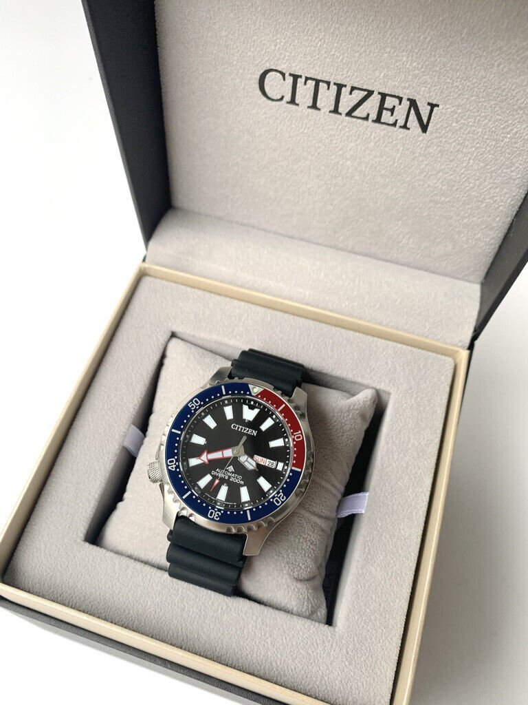  Shop Authentic Citizen Promaster Automatic 200M Diver Fugu Limited Edition Black Dial Black Rubber Strap Watch For Men - NY0110 - Luxxuri