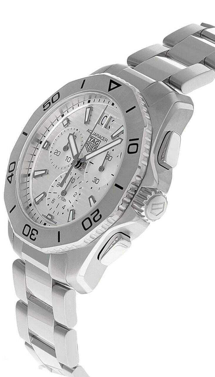  Shop Authentic Tag Heuer Aquaracer Professional 200 Date White Dial Silver Steel Strap Watch for Men - CBP1111.BA0627 - Luxxuri