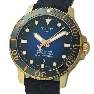 Shop Authentic Tissot Seastar 1000 Powermatic 80 Blue Dial Blue Nylon Strap Watch for Men - T120.407.37.041.00 - Luxxuri