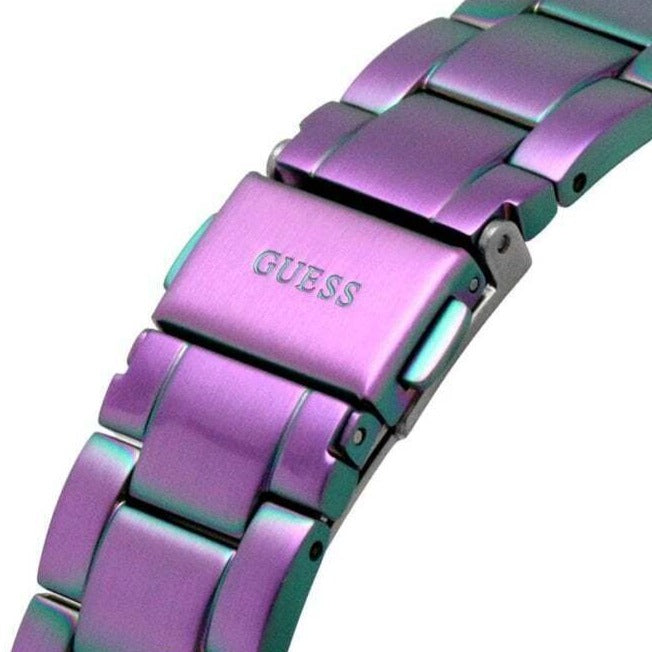  Shop Authentic Guess Crown Jewel Diamonds Purple Dial Purple Steel Strap Watch for Women - GW0410L4 - Luxxuri