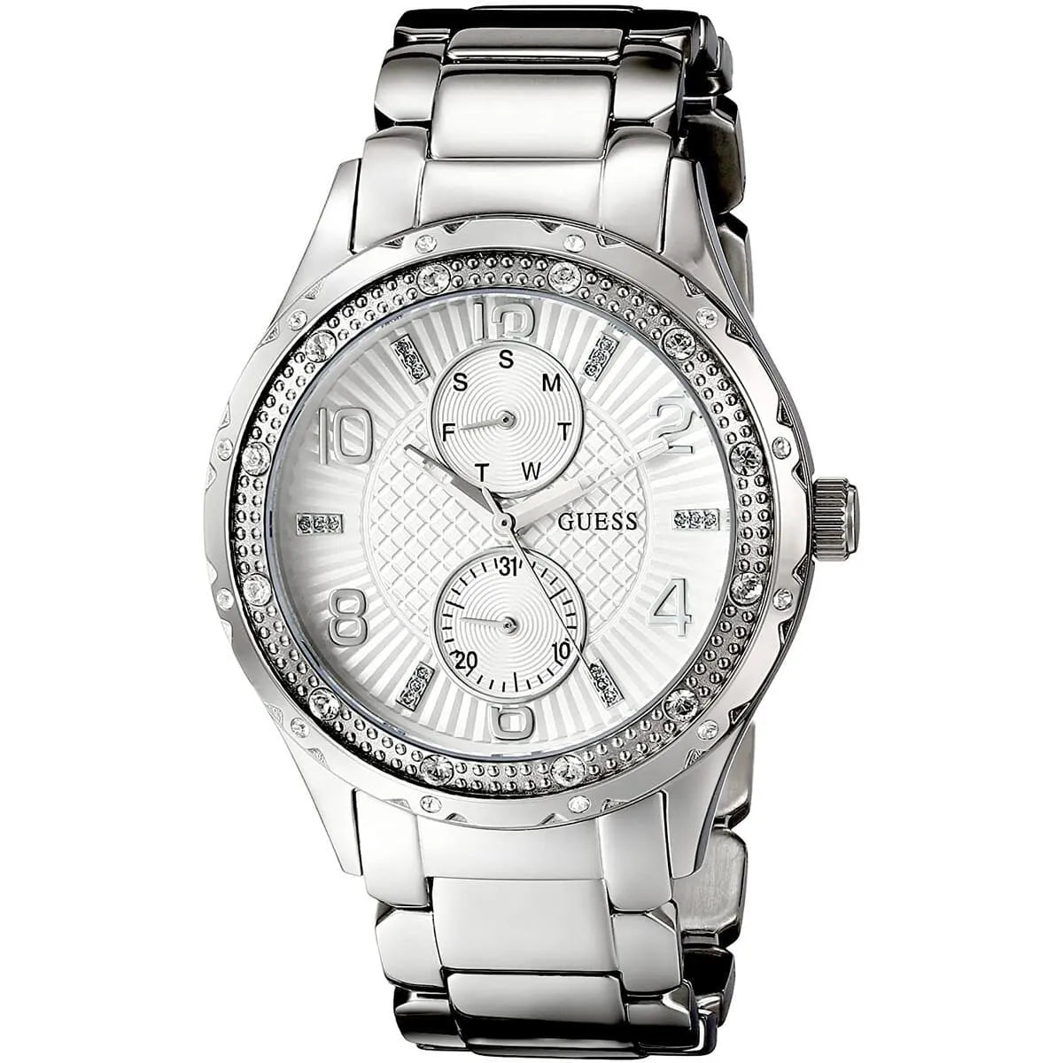  Shop Authentic Guess Siren White Dial Silver Steel Strap Watch for Women - W0442L1 - Luxxuri