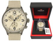  Shop Authentic Tissot Chrono XL Beige Diag Beige NATO Strap Watch For Men - T116.617.37.267.01 - Luxxuri