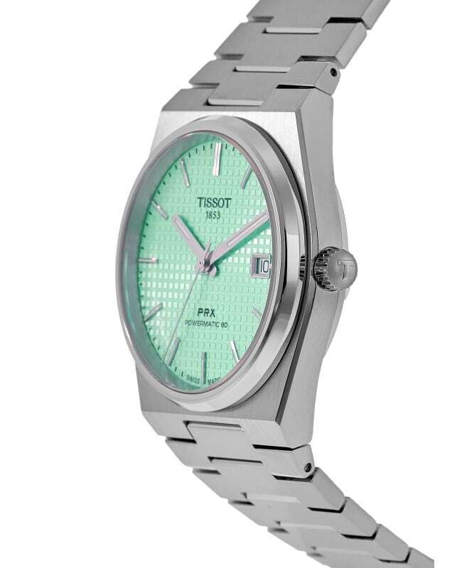  Shop Authentic Tissot PRX Powermatic 80 Light Green Dial Silver Steel Strap Watch for Men - T137.207.11.091.01 - Luxxuri