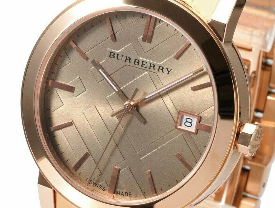 Shop Authentic Burberry The City Rose Gold Dial Rose Gold Steel Strap Watch for Women - BU9034 - Luxxuri