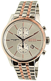  Shop Authentic Hugo Boss Jet Silver Dial Two Tone Steel Strap Watch for Men - 1513385 - Luxxuri