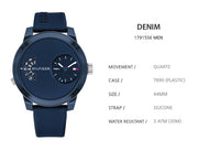  Shop Authentic Tommy Hilfiger Denim Blue Dial Blue Rubber Strap Watch for Men - 1791556 - Luxxuri