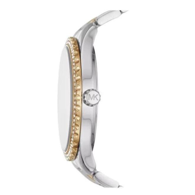  Shop Authentic Michael Kors Layton Quartz Silver Dial Two Tone Steel Strap Watch For Women - MK6899 - Luxxuri