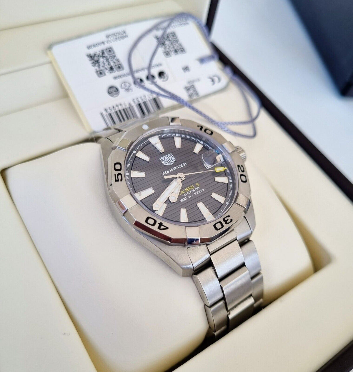  Shop Authentic Tag Heuer Aquaracer Anthracite Dial Watch for Men - WAY2113.BA0928 - Luxxuri
