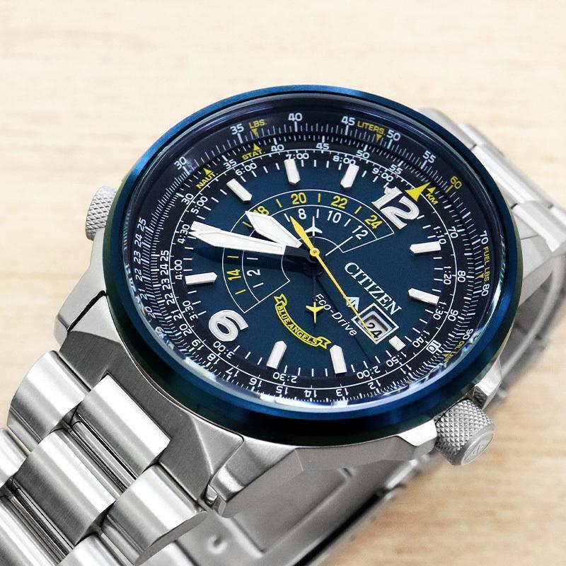  Shop Authentic Citizen Promaster Nighthawk Eco Drive Navy Blue Dial Silver Steel Strap Watch For Men - BJ7006-56L - Luxxuri