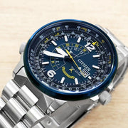 Shop Authentic Citizen Promaster Nighthawk Eco Drive Navy Blue Dial Silver Steel Strap Watch For Men - BJ7006-56L - Luxxuri