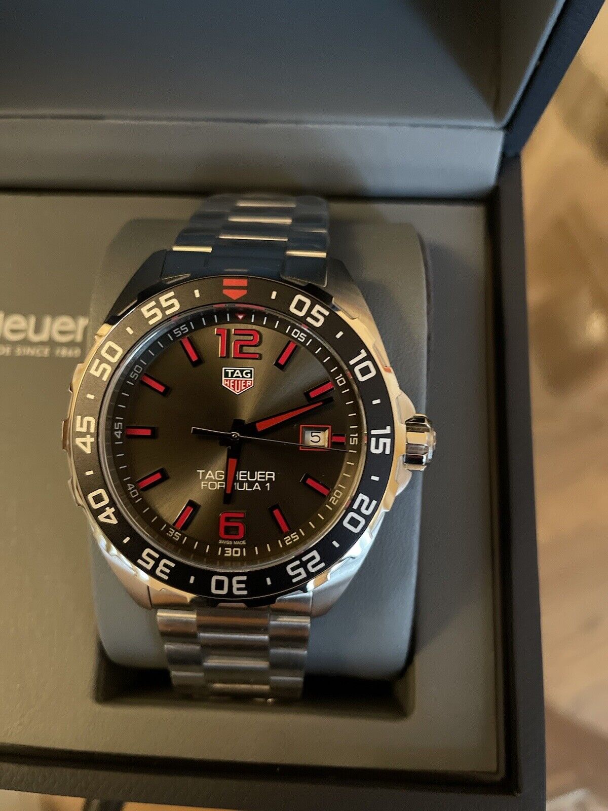  Shop Authentic Tag Heuer Formula 1 Anthracite Dial Watch for Men - WAZ1018.BA0842 - Luxxuri