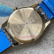  Shop Authentic Gucci G Timeless Disney Donald Duck Brown Dial Brown Leather Strap Watch For Women - YA1264167 - Luxxuri