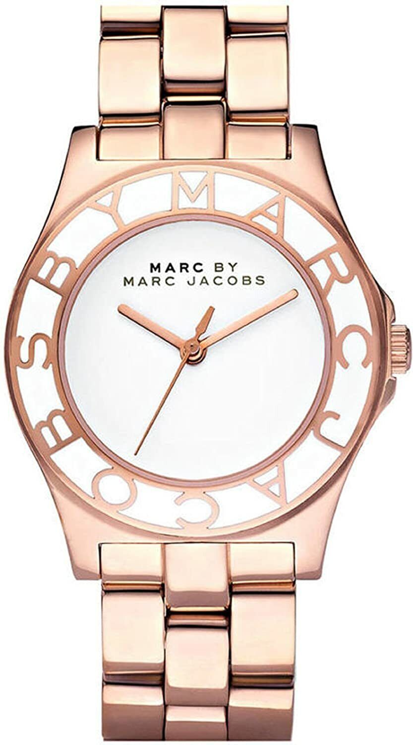  Shop Authentic Marc Jacobs Blade White Dial Gold Steel Strap Watch for Women - MBM3075 - Luxxuri