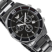  Shop Authentic Emporio Armani Black Ceramic Chronograph Black Dial Watch For Men - AR1421 - Luxxuri