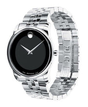  Shop Authentic Movado Museum Classic Black Dial Silver Steel Strap Watch For Men - 606504 - Luxxuri