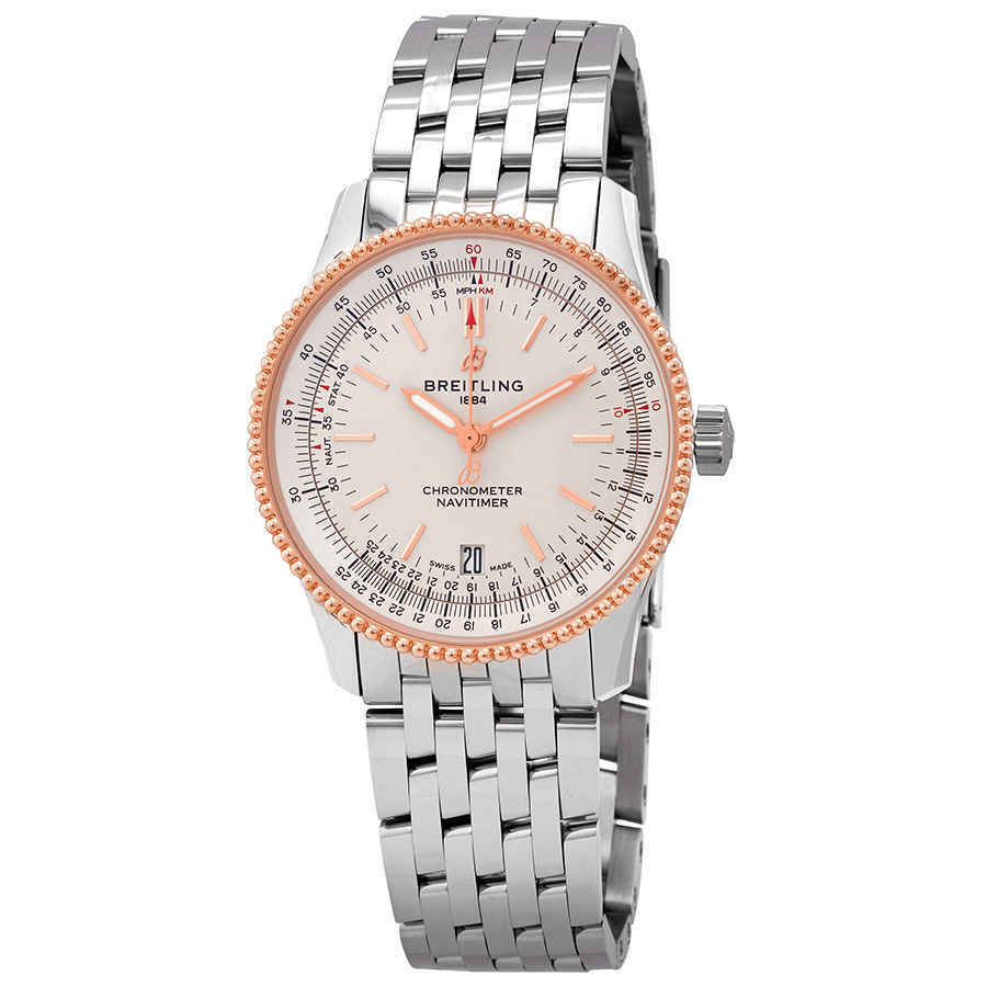  Shop Authentic Breitling Navitimer Automatic 38mm Stainless Steel Mens Watch - A17325211G1A1 - Luxxuri