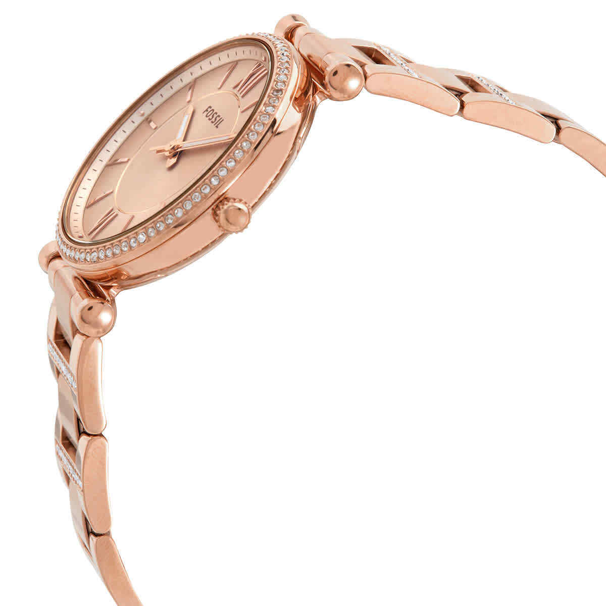  Shop Authentic Fossil Carlie Rose Gold Dial Rose Gold Steel Strap Watch for Women - ES4301 - Luxxuri