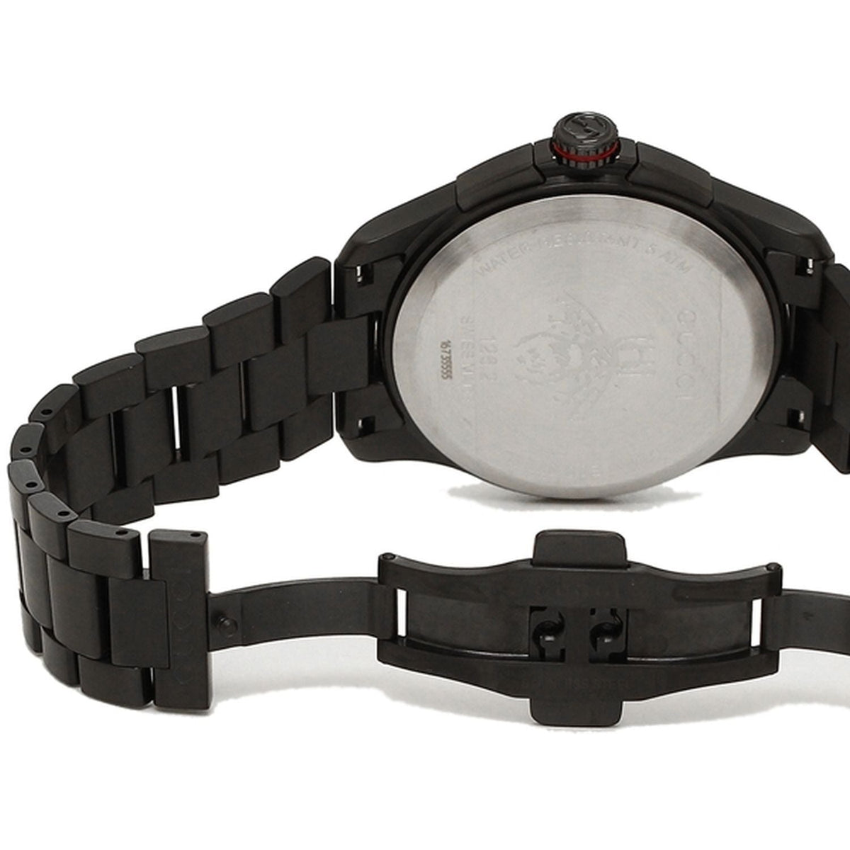  Shop Authentic Gucci G Timeless Quartz Black Dial Black Steel Strap Watch for Men - YA126270 - Luxxuri