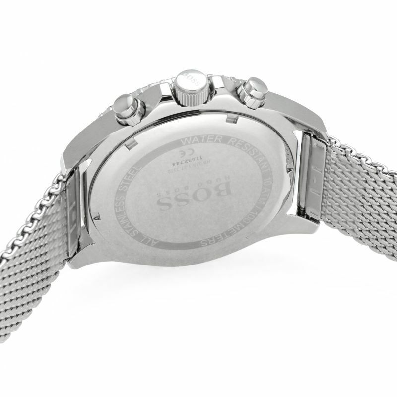  Shop Authentic Hugo Boss Ocean Edition Black Dial Silver Mesh Strap Watch for Men - 1513742 - Luxxuri
