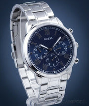  Shop Authentic Guess Hendrix Chronograph Blue Dial Silver Steel Strap Watch for Men - W1309G1 - Luxxuri