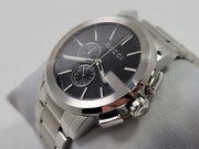  Shop Authentic Gucci G Chrono Black Dial Silver Steel Strap Watch For Men - YA101204 - Luxxuri