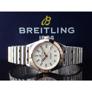  Shop Authentic Breitling Chronomat 32 White Dial Two Tone Steel Strap Watch for Women - U77310101A1U1 - Luxxuri