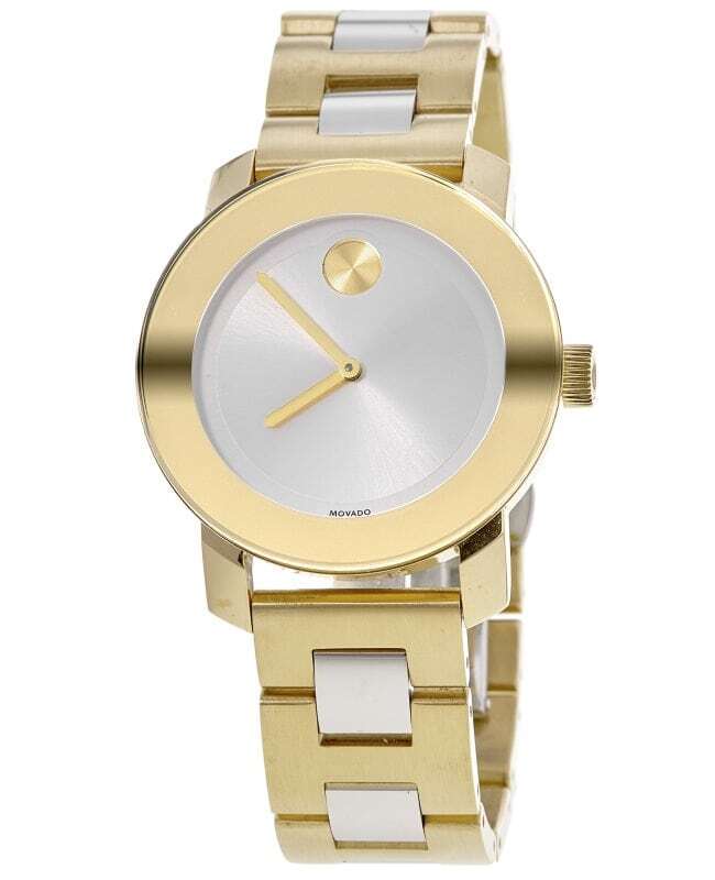  Shop Authentic Movado Bold Silver Dial Two Tone Steel Strap Watch for Women - 3600129 - Luxxuri